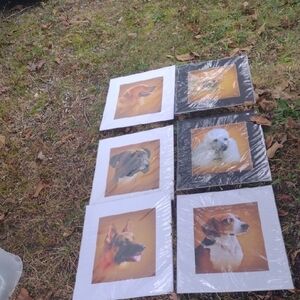 Set of 6 Dog Portrait Prints NWT